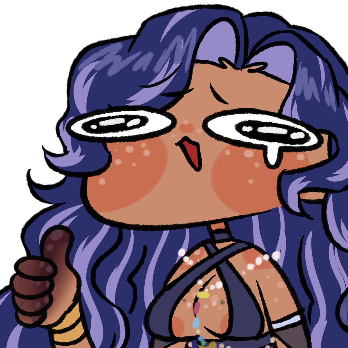 Spaixichi's tweet photo. 💜 we doing the LIVE thing rn💜

its been a rough day but at least i got monster

SEE YA ON THE PURPLE APP 

🎨: @/kecowalompat https://t.co/m0xRDOjntl