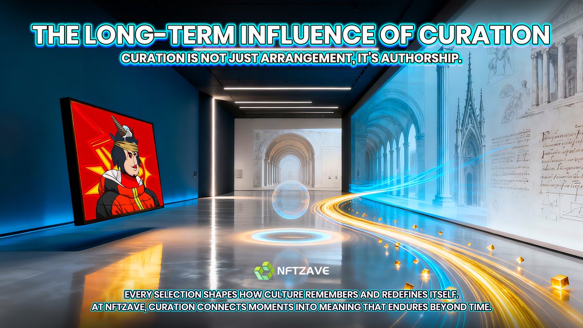 NFTzave's tweet image. 🍀 Great curation connects moments, not trends.
🌐 At NFTZAVE, every selection plants seeds for future meaning.
📊 Value lies in what endures, not what’s displayed.
💎 True influence grows over time.

#NFTZAVE #DigitalCuration #CulturalInfluence #ArtNarrative #LongTermValue