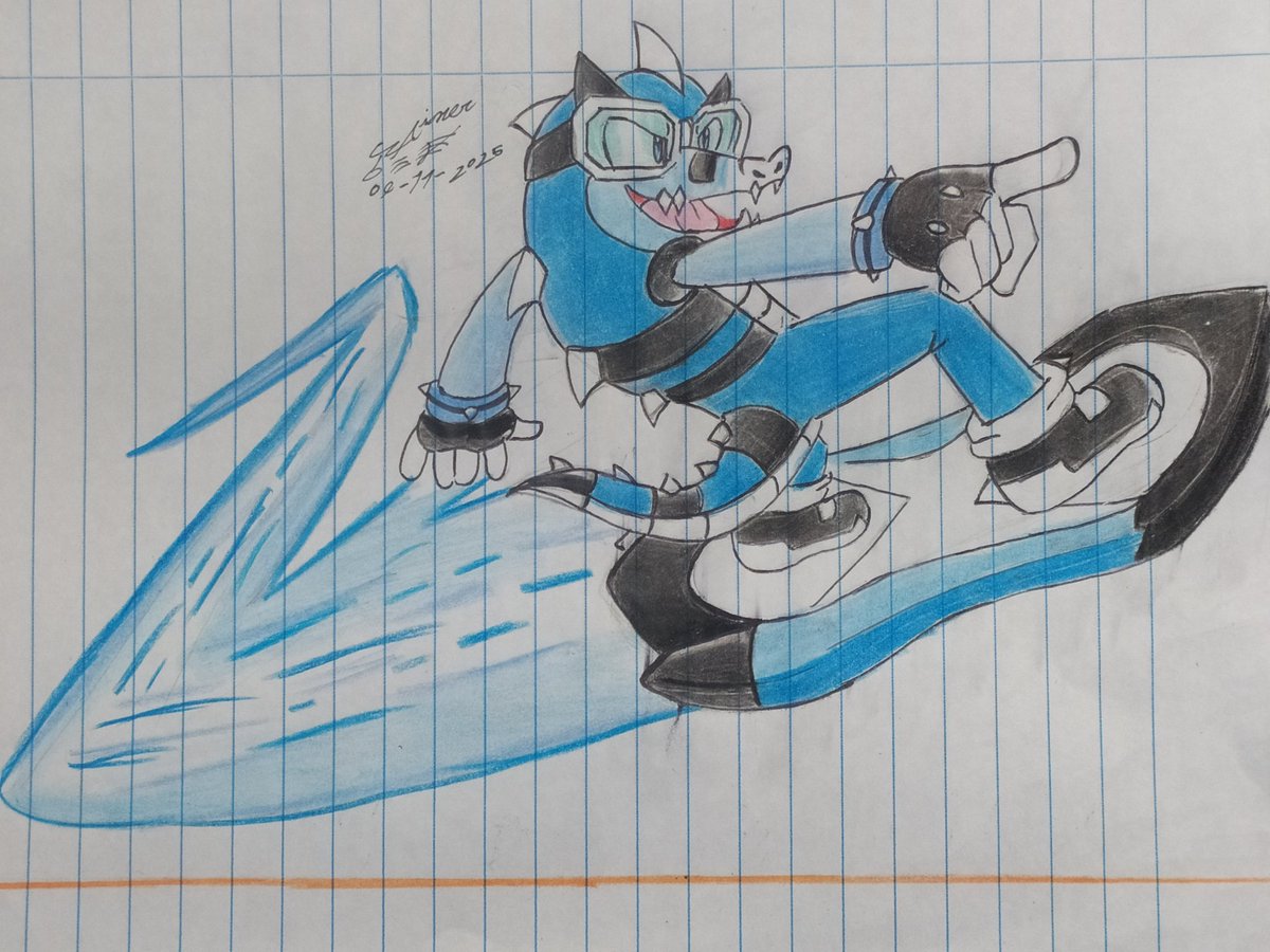 Jainer riders

Dibujé mi versión sonic estando en Sonic riders