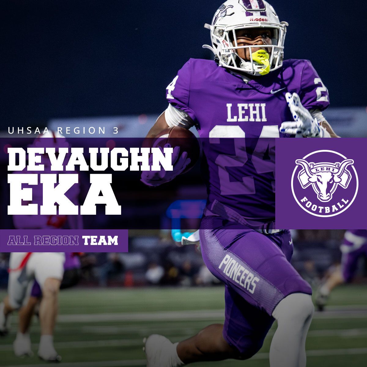 LehiFootball's tweet image. Congratulations to Lehi's members of the Region 3 All Region Team! 🏈 💜

Devaughn Eka
Matekitonga Havea
Bode Hammond
Briggs Love
PJ Takitaki
Brody Downs