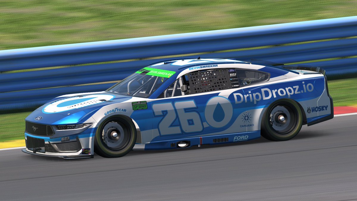 dsmrekar26's tweet image. P8 tonight at Watkins Glen on a strategy play! Got a ton of points and should be in the hunt to move on to the next round of the championship.
#DripDropzRacing #CardanoRaceTeam
