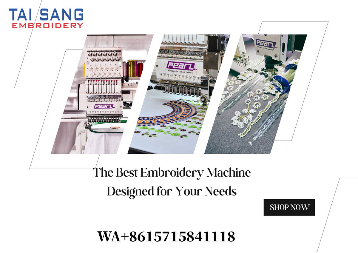 TaiSangCN's tweet image. The Best Embroidery Machine Designed for Your Needs ✨
Whether you’re starting a new project, growing your business, or creating personalized designs, our embroidery machines give you precision, speed, and reliability. 🧵💎
wa.me/8615715841118
#EmbroideryMachine #taisangembro