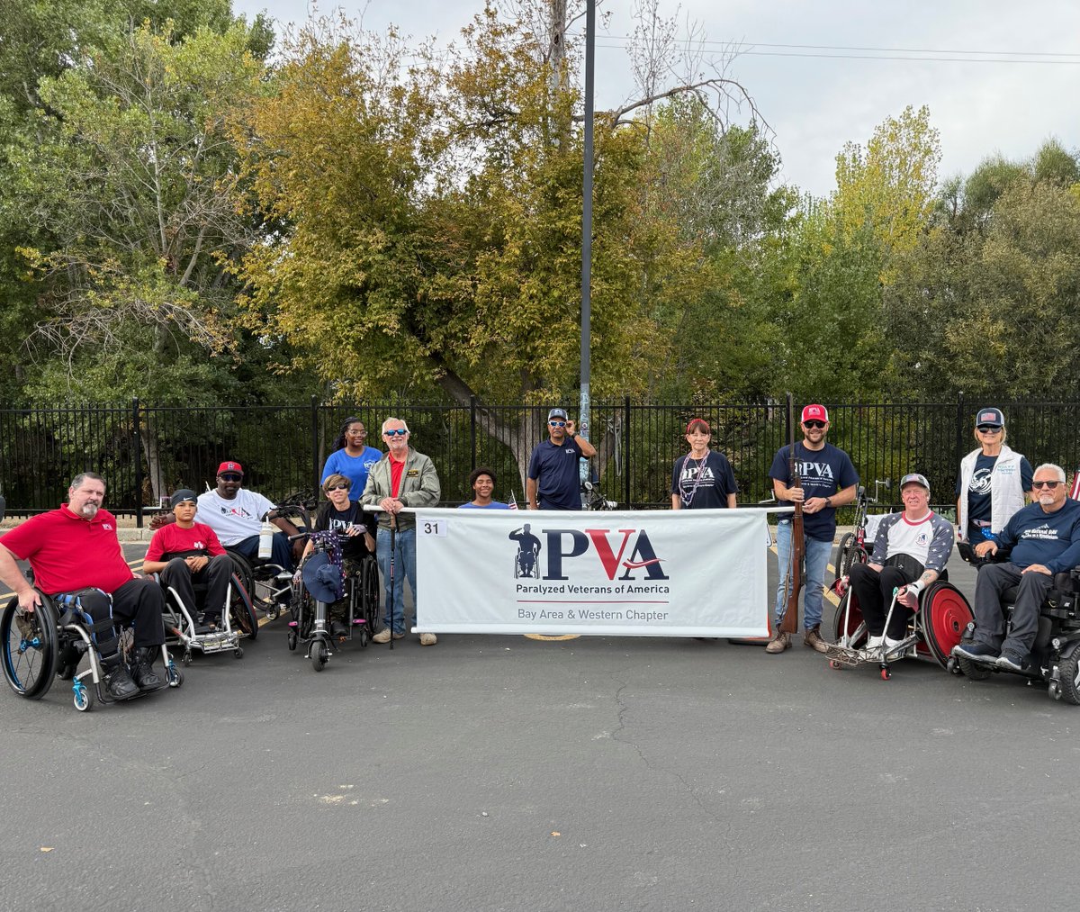 BAWPVA's tweet photo. Today is a special day for the Paralyzed Veterans of America, Bay Area and Western Chapter. We got to celebrate and honor all the veterans that have served our country by attending the San Jose Veterans Day Parade. Happy Veterans Day! https://t.co/XHLnZbmD15