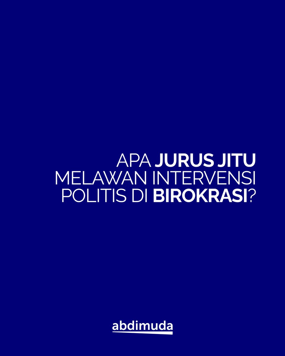 abdimuda_id's tweet image. Menurutmu, bagaimana cara paling jitu melawan intervensi politik agar meritokrasi benar-benar berjalan? Yuk, spill ide revolusioner lo! 👇

#PolitikvsASN #asn #pns #Abdimuda