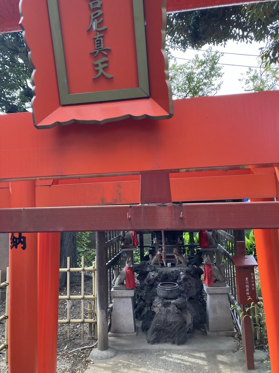目黒不動にあるこの二つ
同じ面してますが別物ですw

#稲荷神
#荼枳尼真天