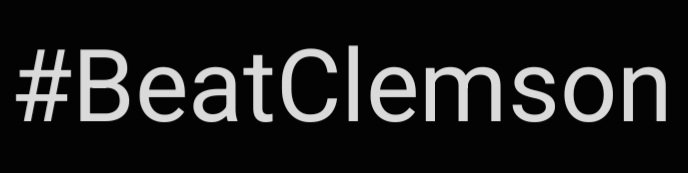 #BeatClemson