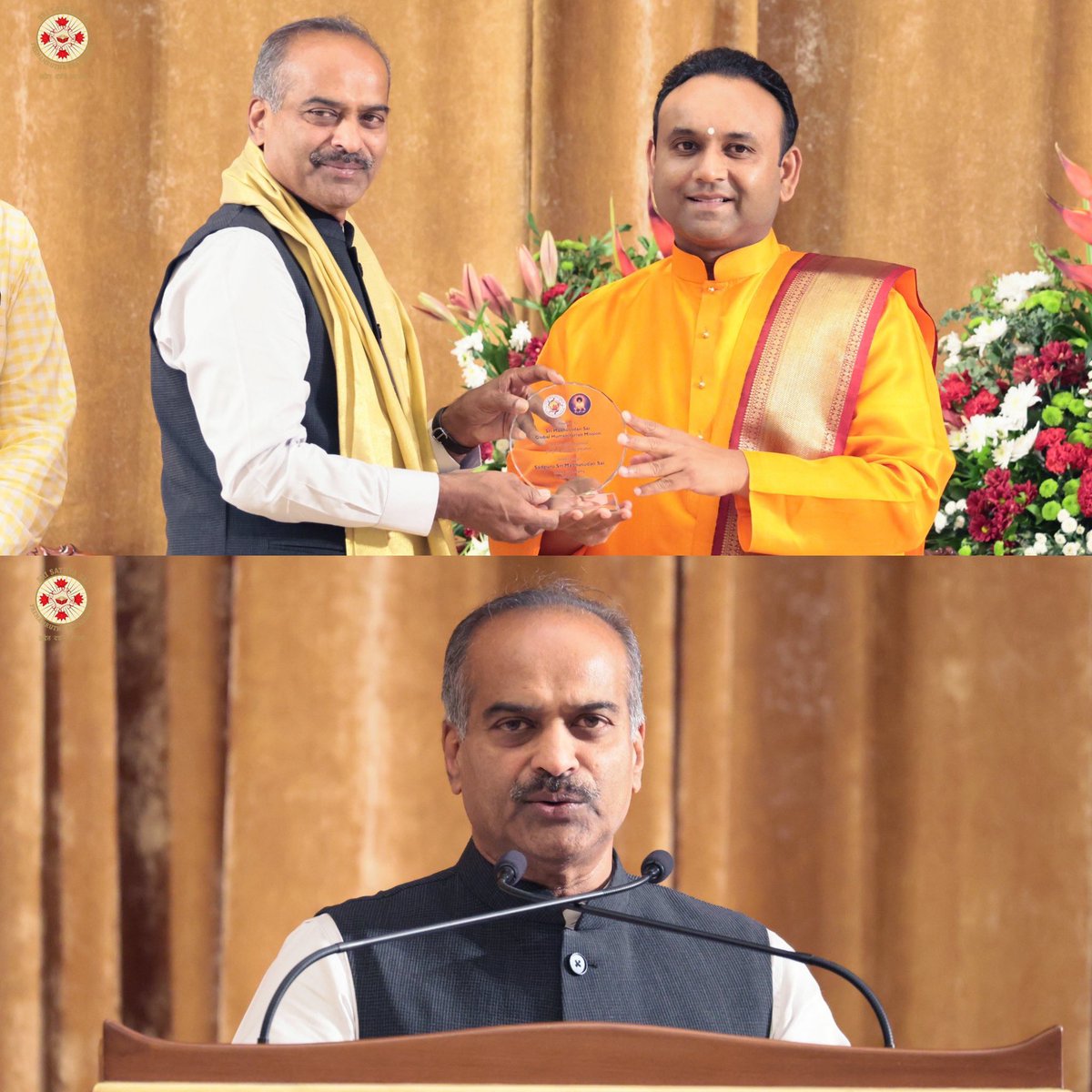 PCMohanMP's tweet image. Delighted to meet Shri Madhusudan Sai Swamiji at Sathya Sai Grama, Muddenahalli. His vision and service towards education, healthcare, and rural development are truly inspiring.