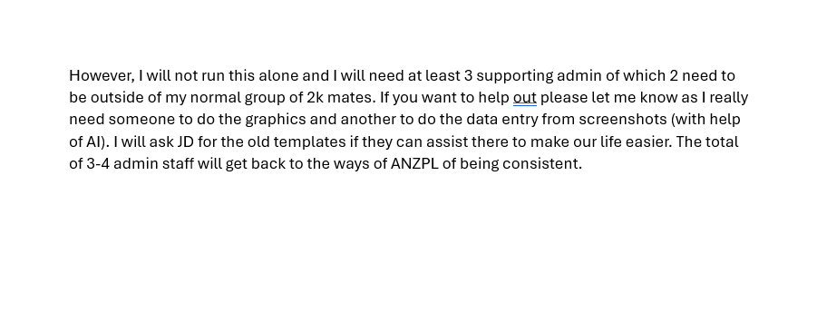 ANZPL – NEW YEAR NEW LEAGUE – “ANZ PRO AM LEAGUE (APAL)”

As everyone is aware the worst kept secret is that ANZPL will not be running a new league in the new year &amp; it is on someone from the community to run one. If this post gets support will only know by likes &amp; retweets, I