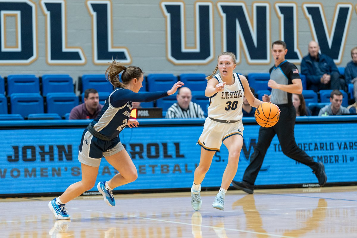 WBB: Blue Streaks defeat Marietta in the DeCarlo Center, as Perusek's perfect day steers the ship for <a href="/JCU_WBB/">John Carroll Women's Basketball</a> 🏀

📰 jcusports.com/news/2025/11/1…
#d3hoops