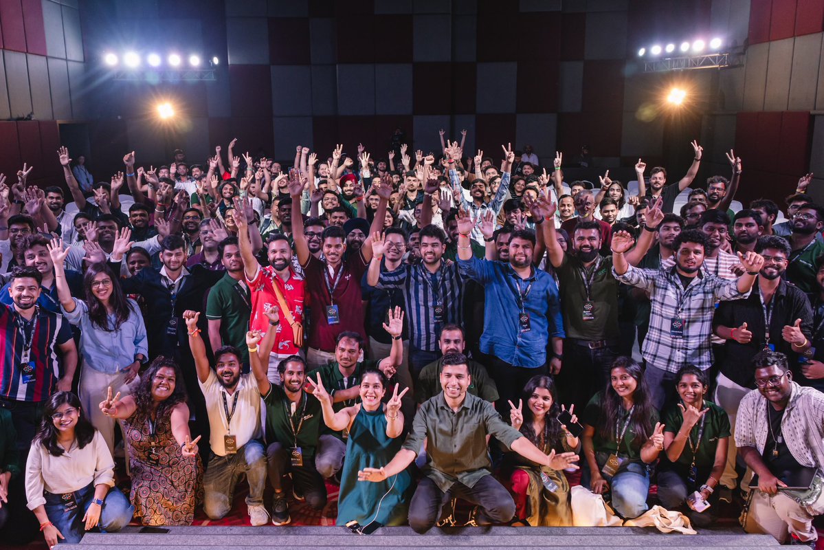 apheri0's tweet image. Back in 2019, @react_india started as a small dream — a spark to bring developers together to learn, share, and celebrate the love for code and community.

Six years later, that spark has become a global movement. The 6th edition of React India wasn’t just a conference — it was a…