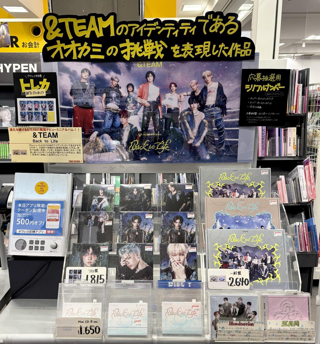 &TEAM】 KR 1st Mini Album「Back to Life」 再入荷いたしました