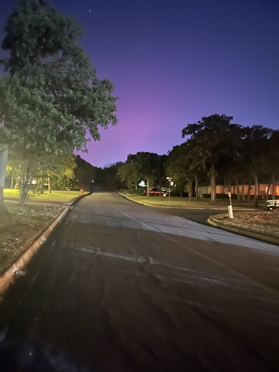 Northern lights in North Texas.