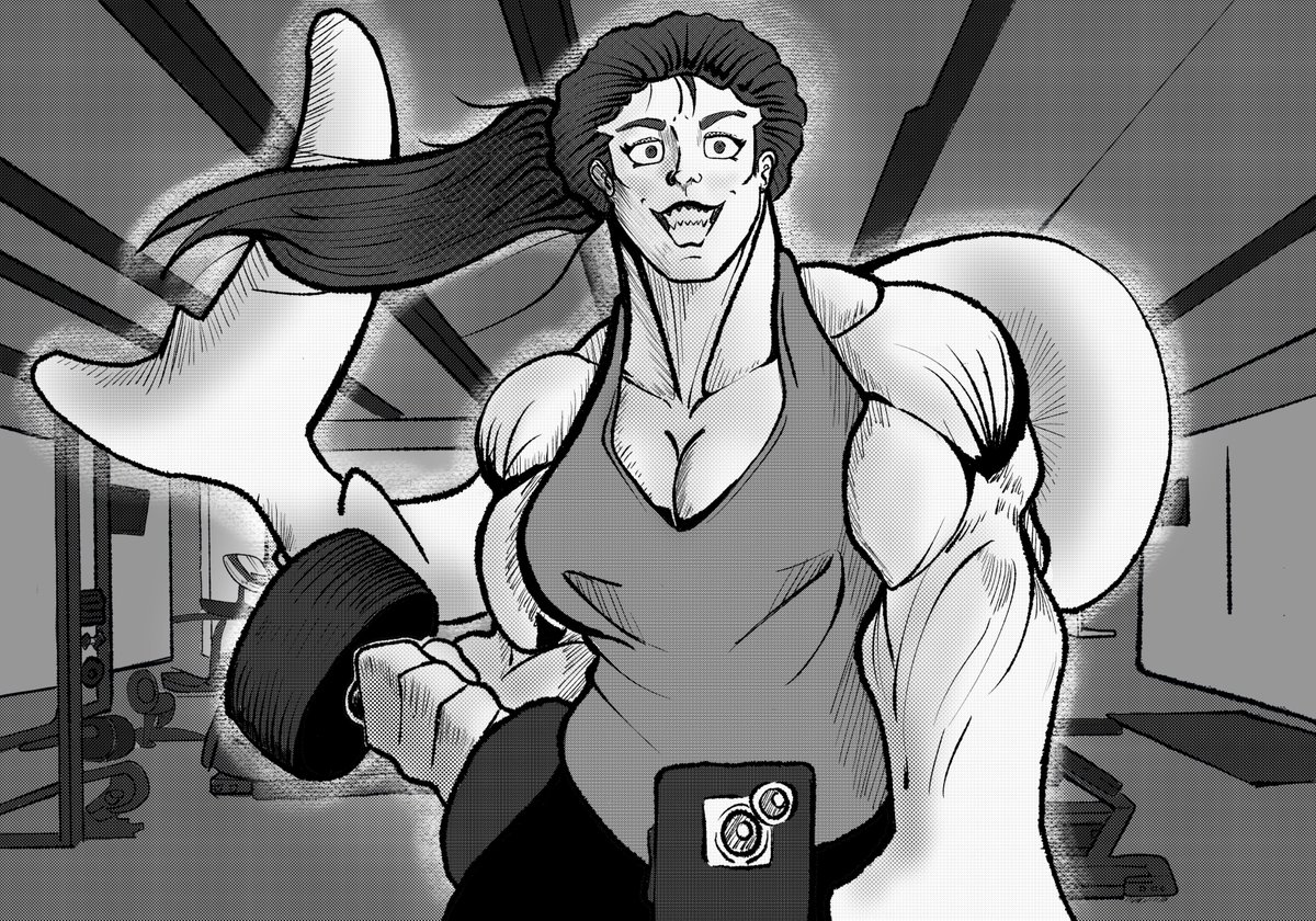 Wernerbot1's tweet photo. Kate Irwin "ironshark" Ama Ir al Gimnasio y presumir cada que puede, aunque Suele ir mas a Fotografiarse 

#dibujodigital #ilustraciondigital #Ownlore #superhero https://t.co/B316fRIl5d