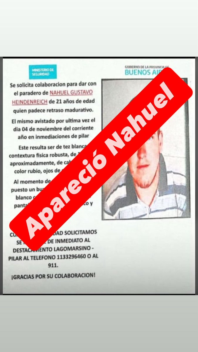 <a href="/DEBORAHKAHAN1/">DEBORAH KAHAN</a> <a href="/cronica/">Crónica</a> <a href="/DEBORAHKAHAN1/">DEBORAH KAHAN</a> ya encontraron a mi primo, y está bien d salud,gracias a todos x compartir 🙏🤗