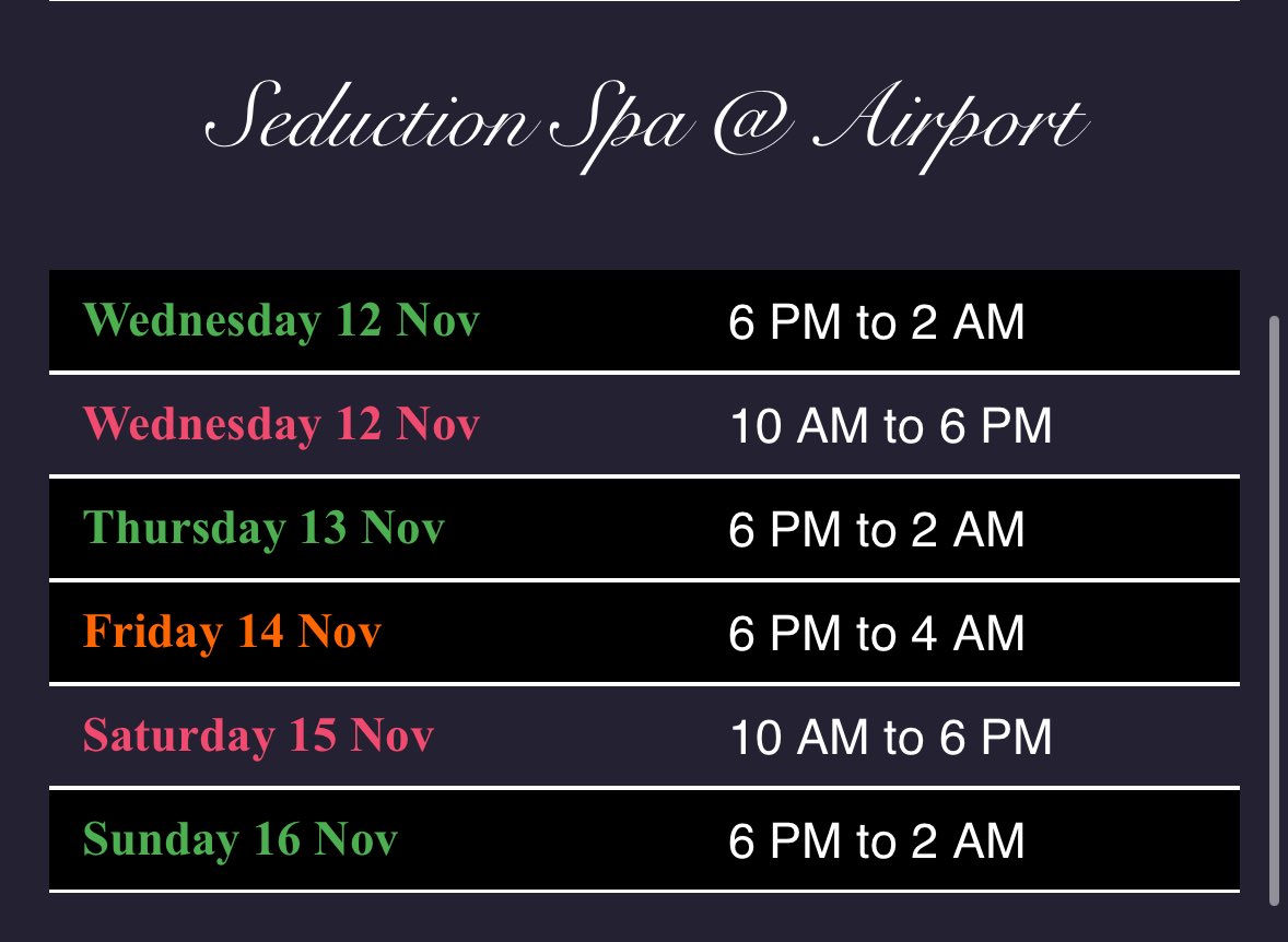 Hii babe this is my schedule for this week book your appointments ahead of time  because I will be away for awhile after this week🩷

43 International Blvd Etobicoke
416-798-1888
book Gabriella🩷
<a href="/seductionspa_ap/">Seduction Spa - Airport</a>
