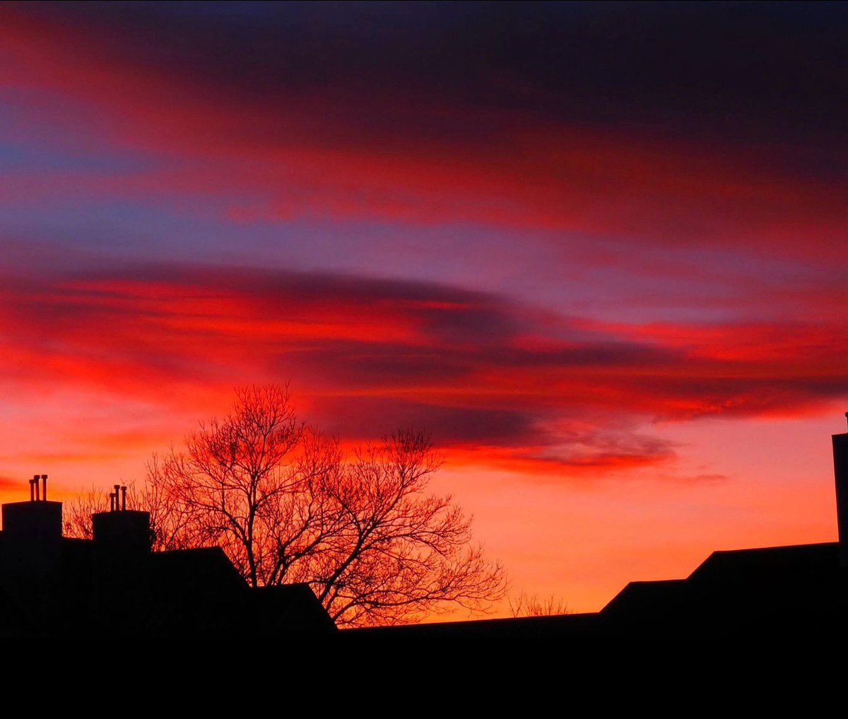 Azul_320's tweet image. Sitting on the porch. Beautiful colors this evening.