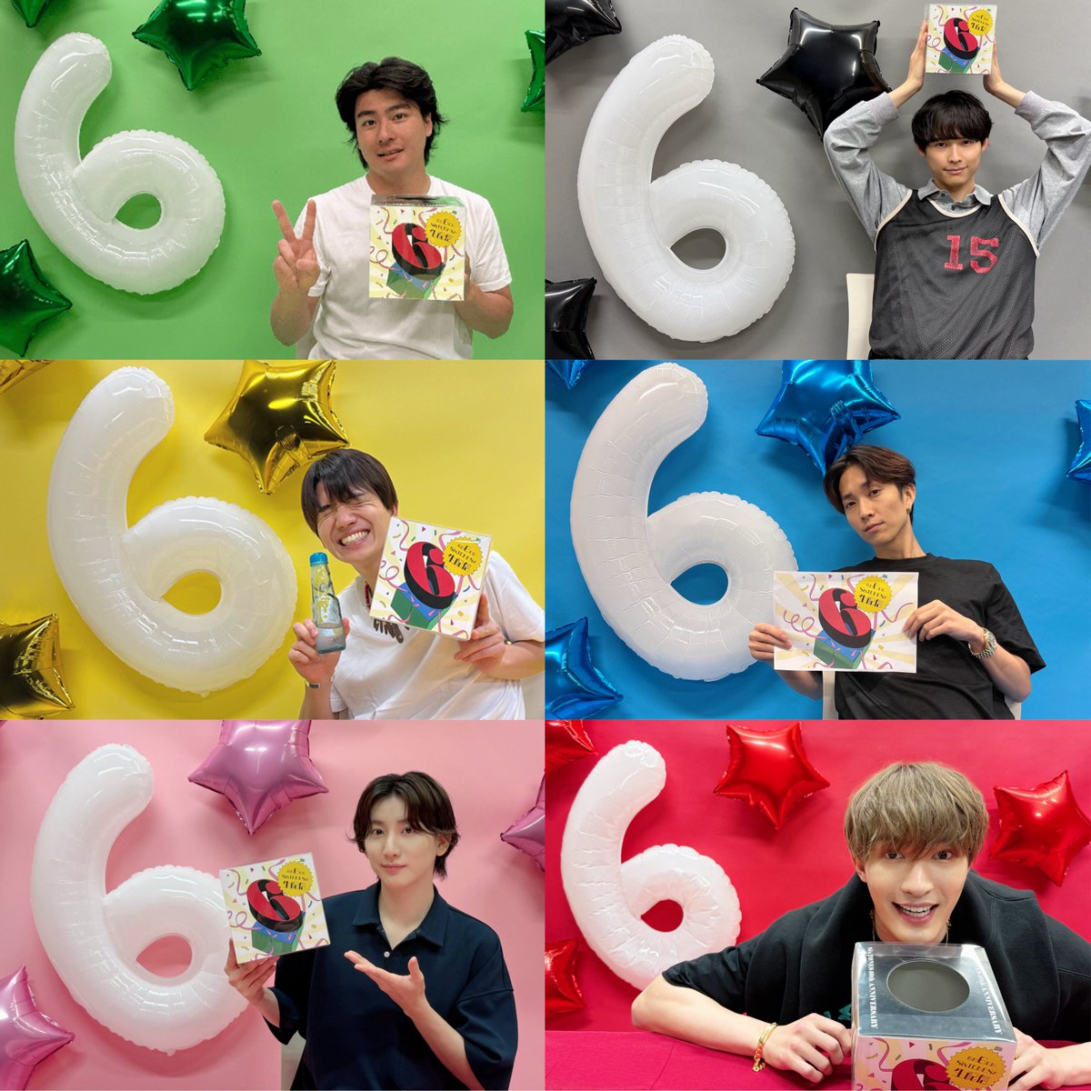 negi__0takuuuu's tweet image. 背景まで全部メンカラ装飾なのスタッフさんのSixTONES愛...素敵🥺💖