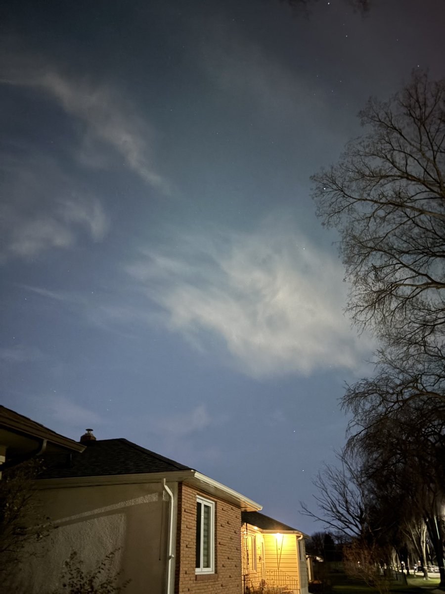 Northern clouds are out