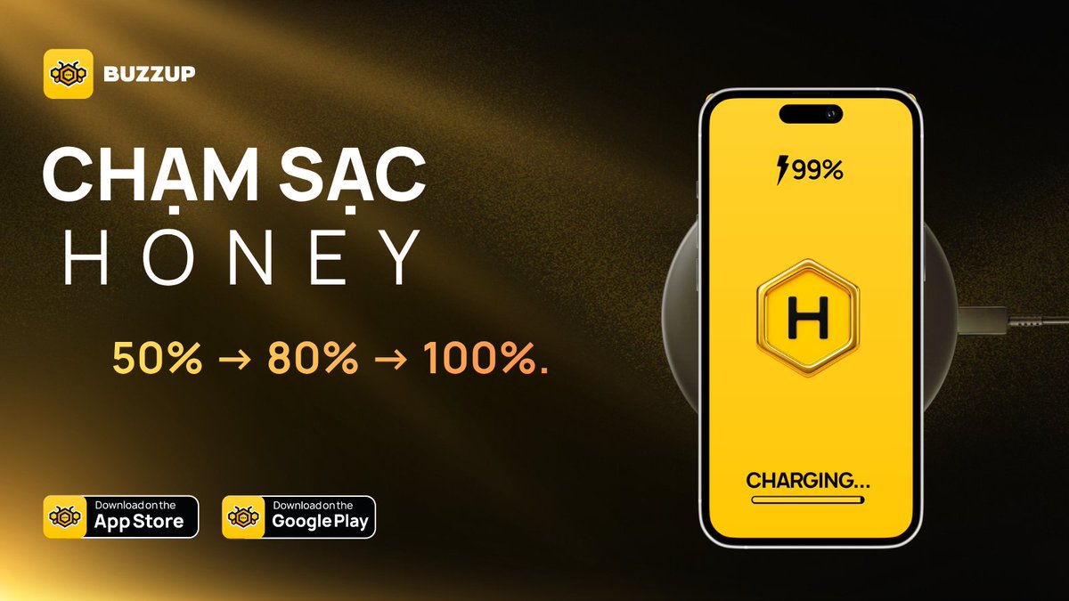 BuzzUpVN's tweet image. Năng lượng giữa tuần!
Hoàn thành 3+ nhiệm vụ hôm nay và giữ cho Honey của bạn luôn tràn đầy năng lượng 🍯📈

#BuzzupVietnam #Buzzup #Honey #web3 #Socialwallet