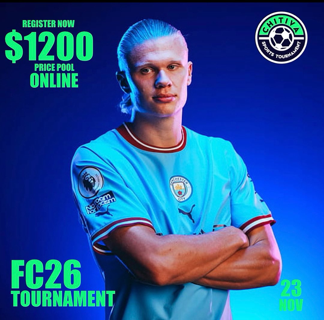 1ST FC26 ONLINE TOURNAMENT IS HERE🏆

XBOX &amp; PS5 tournament (Not PC Allowed)

💰Award: $1200

Divided into:

🥇$900 for the Champions
🥈$300 second place

📆 One day tournament on the 23th November  2025
⏰ Games will be played between 11AM to 4PM on Sunday 
📍Australia Based