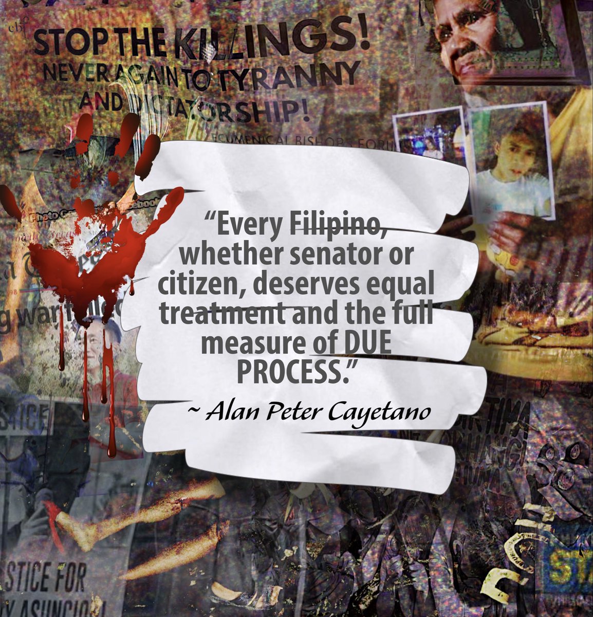joel_gregorio's tweet photo. “The same Constitution that shields the powerless from abuse also holds the powerful accountable.”~APC

33,000+ You know what extra-judicial killing means?
“without the sanction of any judicial proceeding or legal process.”

You fook. #Ipokrito https://t.co/1CtlPCCvm0