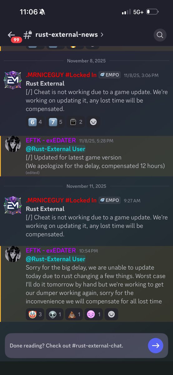iPuugg's tweet photo. @bchillz This is a screenshot of a cheat creator…. They need to dump the games code to use the exploits the developers of the game leave in their code……. https://t.co/x09qZw2tvr