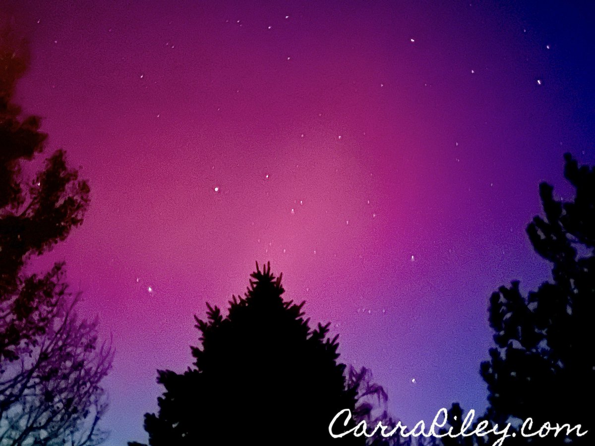 CarraRiley's tweet image. Visions can come true! 

Delighted to see the Aurora Borealis (Northern Lights) 11-11-25
In my backyard! 

They have been on my shot list for 10 years. 

Just added “more photography” to my vision board for 2026 today! 
#northernlights 

#auoraborealis

#visionboard