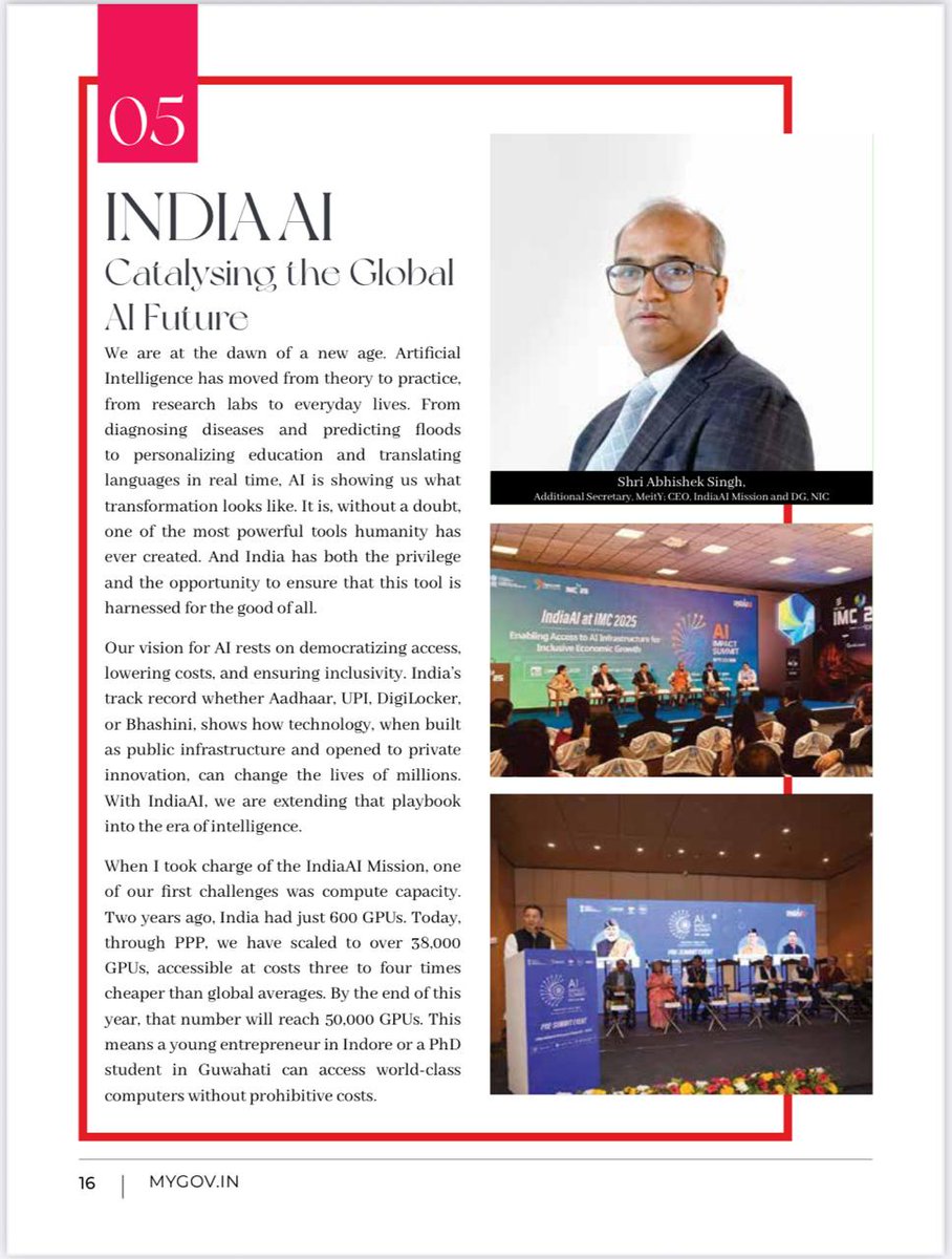 mygovindia's tweet photo. India Leading Tech Transformation Globally!

The latest edition of Bharat Matters showcases how India is a Pioneer of Transformation Through Technology, Celebrates its Coffee Culture of Tradition and Innovation, drives the Global AI Future and Diwali And Chhath Puja Celebrations Across The Globe.

Visit: https://t.co/S8MBy8OBAC 
 
#NewIndia 
#IndiaAI 
#MyGovBharatMatters 
#WomenWorldCup 

@UNinIndia
@diaspora_india
@MEAIndia
@iccr_hq
@isolaralliance