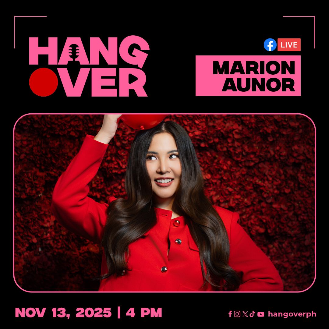 You don't need to choose between 'Pusuan' or 'Laruan' because @MarionAunor can do both! Catch her LIVE on HANGOVER tomorrow, November 13, at 4 PM. 🥰

#HANGOVERWithMarionAunor #MarionAunor #HANGOVER