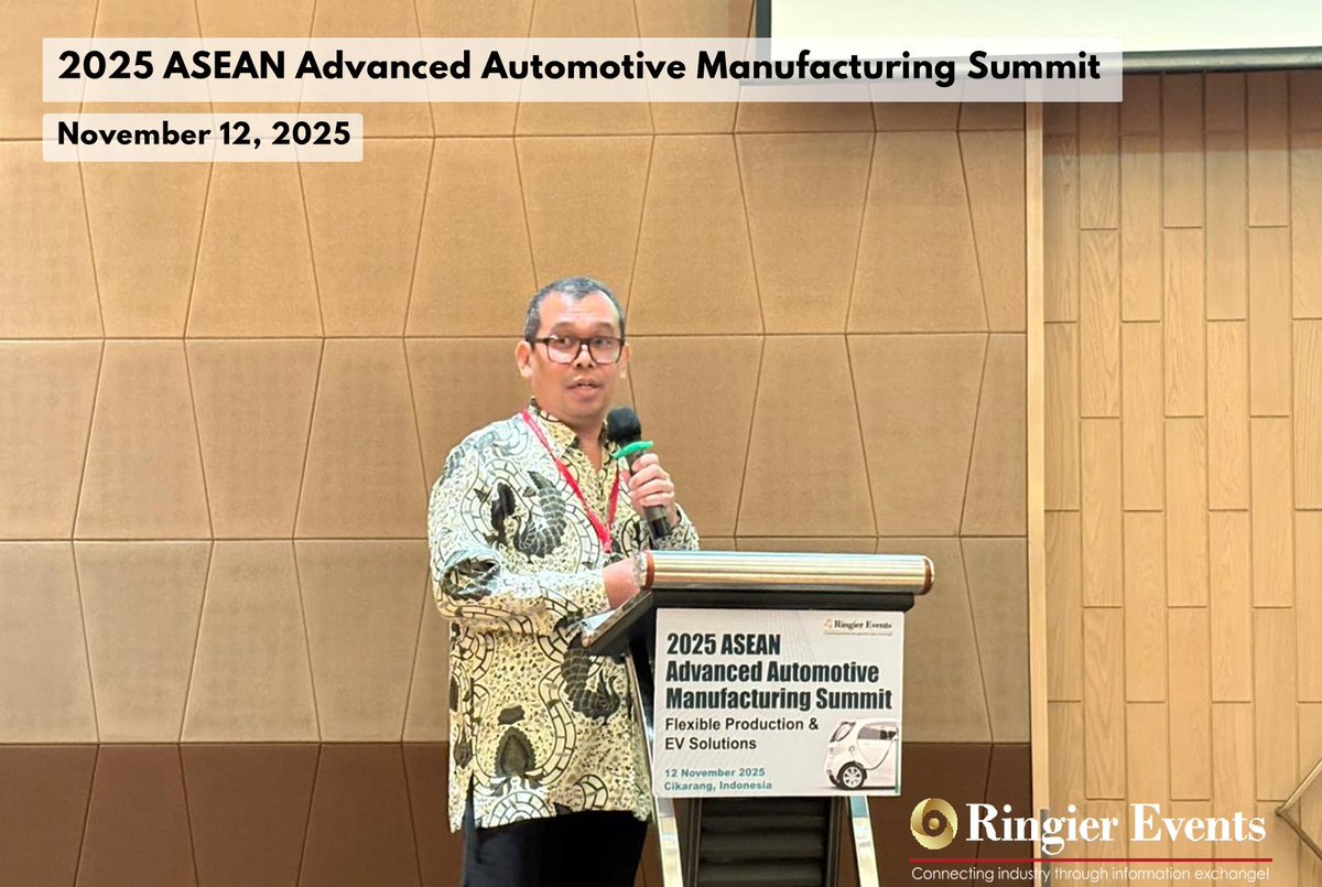 RingierEventSEA's tweet photo. 2025 𝐀𝐒𝐄𝐀𝐍 𝐀𝐝𝐯𝐚𝐧𝐜𝐞𝐝 𝐀𝐮𝐭𝐨𝐦𝐨𝐭𝐢𝐯𝐞 𝐌𝐚𝐧𝐮𝐟𝐚𝐜𝐭𝐮𝐫𝐢𝐧𝐠 𝐒𝐮𝐦𝐦𝐢𝐭: 𝐌𝐑. 𝐀𝐉𝐈 𝐀𝐓𝐌𝐎𝐉𝐎, 𝐃𝐢𝐯𝐢𝐬𝐢𝐨𝐧 𝐇𝐞𝐚𝐝 𝐄𝐧𝐠𝐢𝐧𝐞𝐞𝐫𝐢𝐧𝐠 𝐃𝐞𝐯𝐞𝐥𝐨𝐩𝐦𝐞𝐧𝐭 𝐂𝐞𝐧𝐭𝐞𝐫 𝐨𝐟 𝐀𝐬𝐭𝐫𝐚 𝐎𝐮𝐭𝐨𝐩𝐚𝐫𝐭𝐬 https://t.co/FCuRLtbRG7