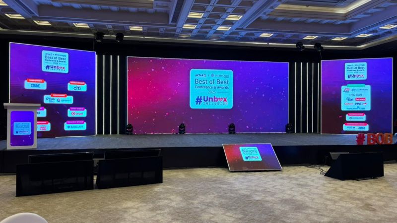 avtarinc's tweet image. The stage is set! Are you ready? We are all set to begin the Avtar &amp;amp; @Seramount  Best of Best Conference &amp;amp; Awards in a few minutes from now!

#BOB2025 #BCWI #10thEdition #BestCompaniesforWomen #UnboxInclusion #FutureIsHuman #Leadership #WorkplaceCulture