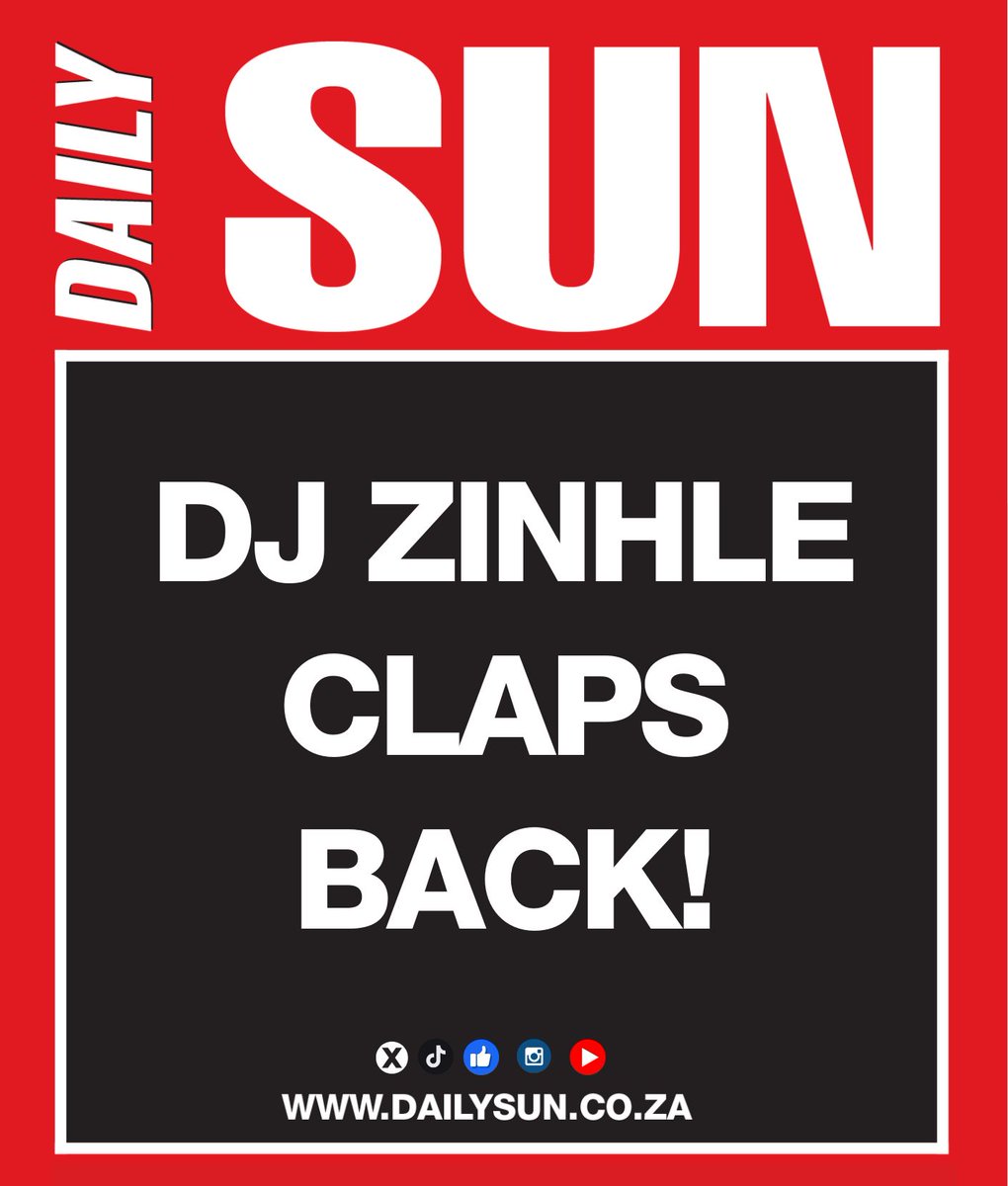 dailysunsa's tweet photo. DJ Zinhle claps back, hard! ππΎπ₯
People are coming for her marriage again?! DJ Zinhle says it hurts when trolls on social media call her hubby inja (a dog).
https://t.co/hVzJAME3eU
#DjZinhle #Morda https://t.co/Gt91h418jn