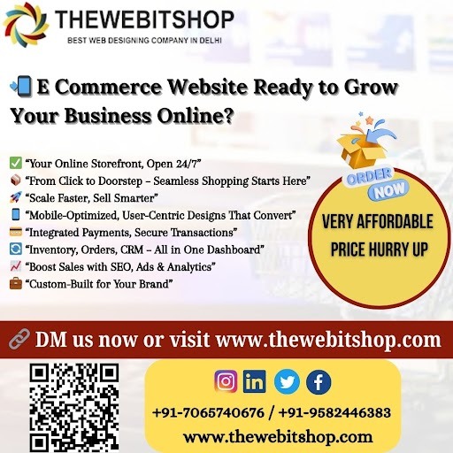 TheWebITShop's tweet image. The Web IT Shop brings you fully ready e-commerce websites designed to grow your business effortlessly! 
.
DM us today to get your online store up and running!
.
📞 +91-7065740676/9582446383
📧 support@thewebitshop.com
🌐 thewebitshop.com
.
#TheWebITShop #EcommerceWebsite