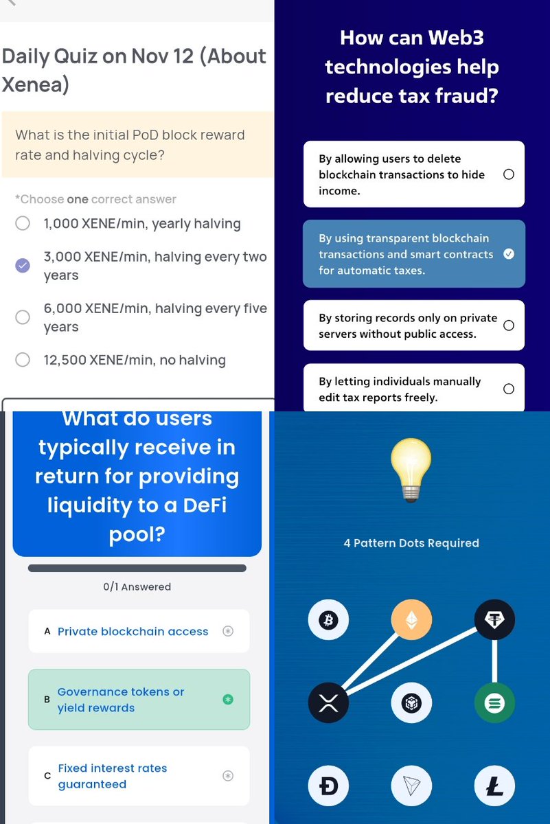 Geezyefughi's tweet image. ✨DAILY QUIZ ANSWERS✨
📅 12th November 

🔸 Xenea     •☞ B  ✅
🔸 Spur        •☞ B  ✅
🔸 Syntax    •☞ B  ✅
🔸 Marina    •☞ A  ✅
       _—_
🔓 Vault Combo: 
📟  6-3-4-2 ✅
🏆 Earn Syntax +100 pts
 
——————————————
#SyntaxVersequiz #Syntaxquiz #SpurProtocol #xeneaquiz