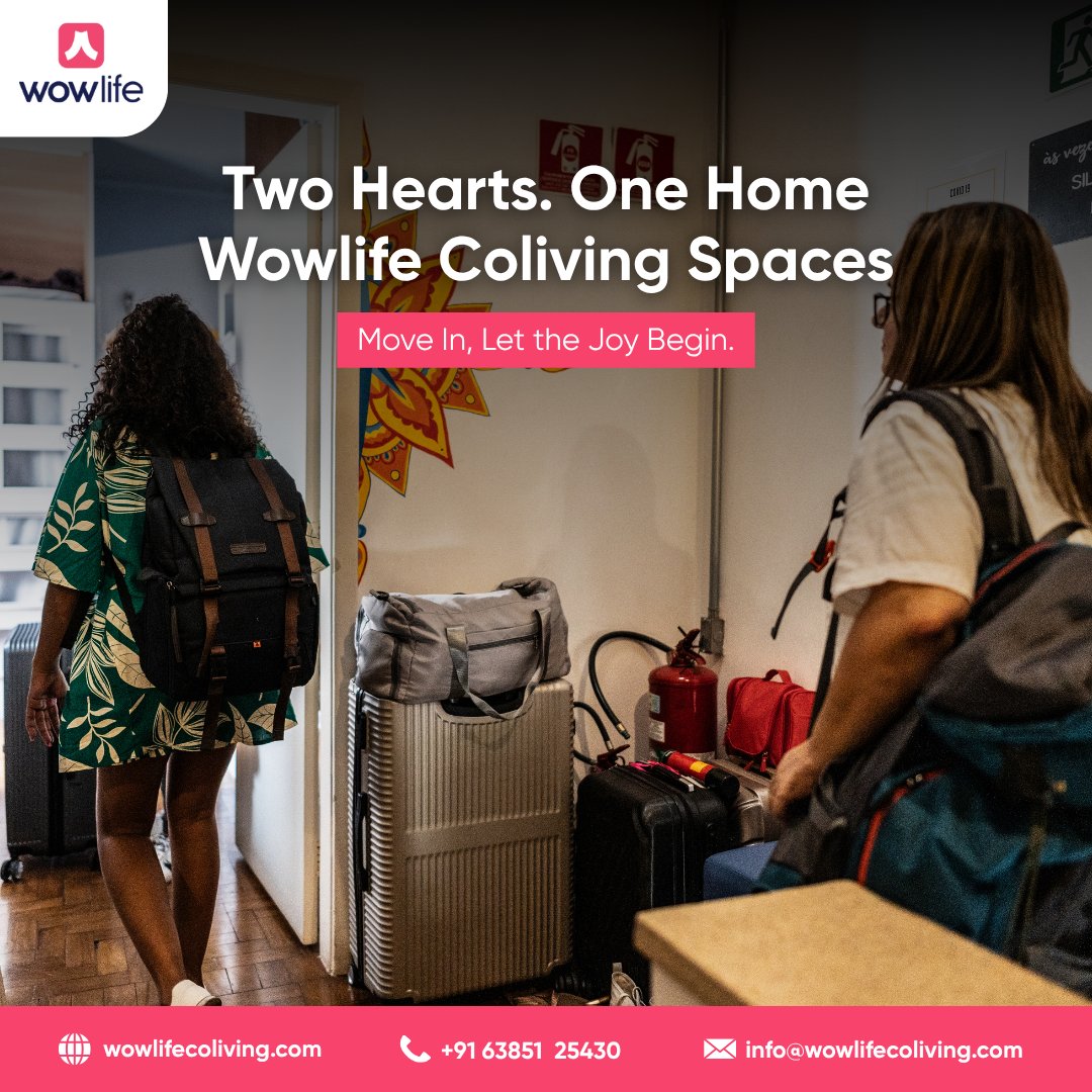 Love where you live — and who you live with. 💑
At Wowlife Coliving, we’ve created cozy couple-friendly spaces designed just for two.

👉 Tag your partner
📞 +91 63851 25430 | 🌐 wowlifecoliving.com

#wowlifecoliving #couplefriendly #colivinginchennai #smartliving #lovelife