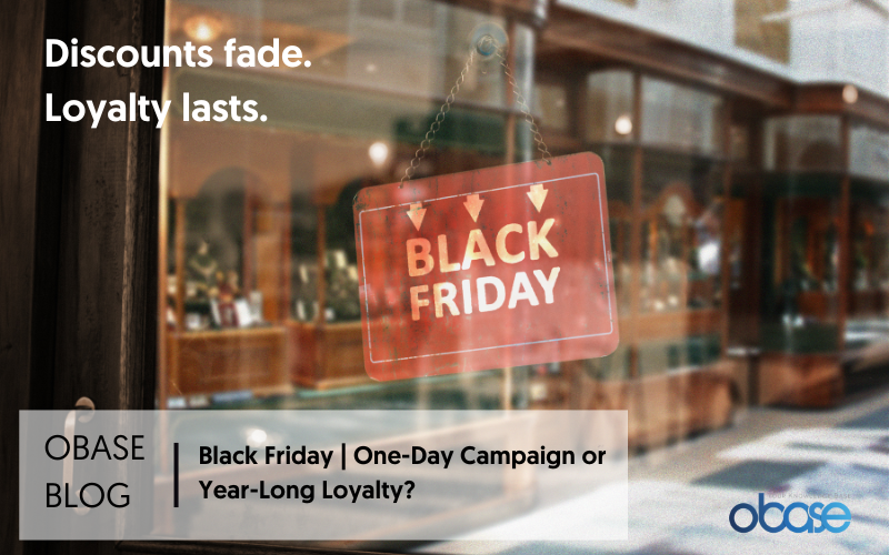 İndirimler geçer, sadakat kalır.
#BlackFriday bir gün sürebilir, ama doğru strateji bir yıl boyunca hatırlanır. Bu dönemde asıl farkı yaratan, indirim değil; müşteriyi tanıma becerisi.
#CRM #Sadakat #CDP
Detaylar: obase.com/tr/kurumsal/bl…