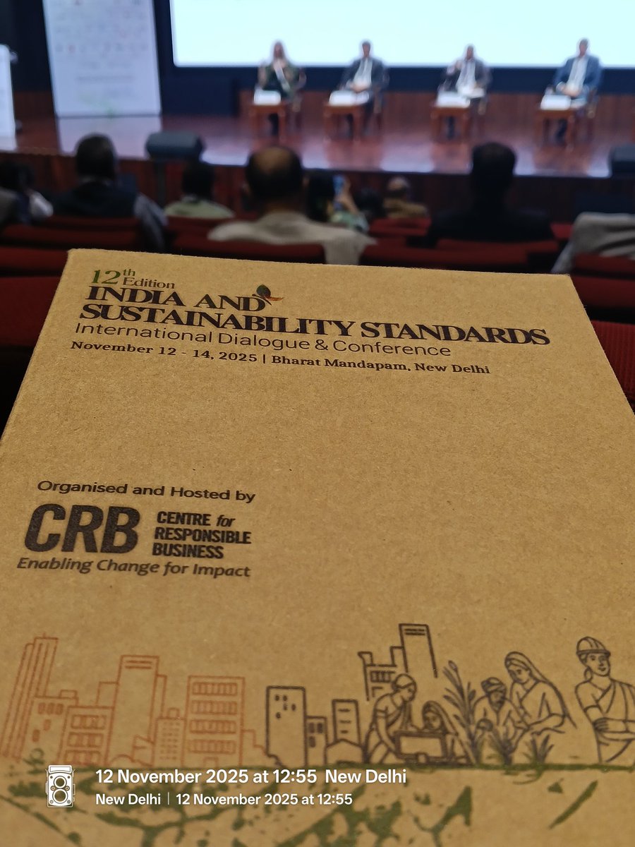 msaikat_14's tweet photo. Attended the 12th edition of India and Sustainability Standards...Great lineup of Speakers, Meaningful Discussions and action oriented outcomes. Thank You @Centre4RespBiz https://t.co/RnIBtjKiQM