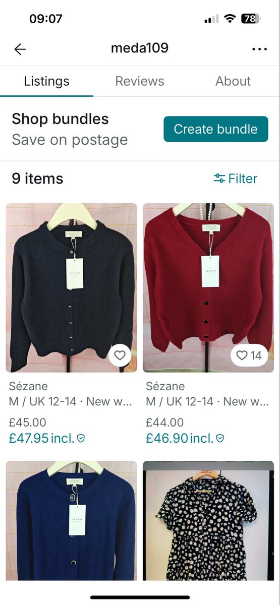 amyturtleTV's tweet photo. @vintedUK So many brand-new Sezane cardigans all over Vinted on different newly created accounts. Great way to move stolen goods! https://t.co/XTUKSFVW5y