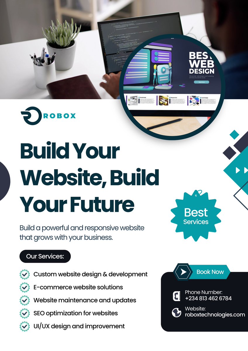 Robox_Tech's tweet image. Build your website. Build your future. 🚀
Let’s create a site that drives traffic, converts customers, and grows with your brand.
👉 roboxtechnologies.com
#WebDesign #SEO #DigitalGrowth #RoboxTechnologies #DigitalNigeria2025 Wike Navy