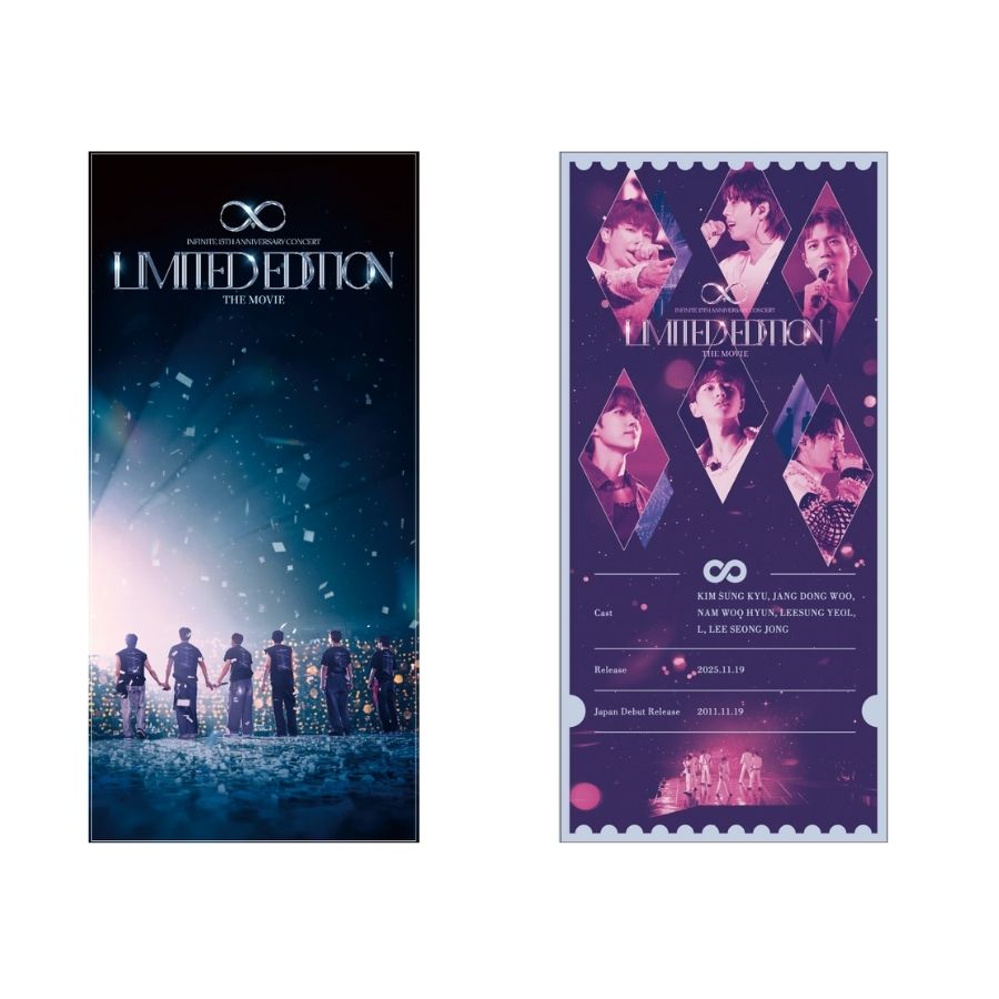 infinite15movie's tweet photo. ／／
11/19（水）先行上映
入場者特典発表🌟！！　
＼＼

INFINITE THE MOVIE 1119 スペシャルチケット🎫
INFINITEのデビュー日が記載された一夜限りのスペ　　　　　　　　　シャルチケット♡

上映劇場で配布予定ですので、
皆様ぜひGETしてくださいね！

※数量限定のため、なくなり次第終了となりますことご了承いただけますと幸いです。

＃INFINITE_MOVIE

映画公式HP🔗
https://t.co/kkBGCEyt0A