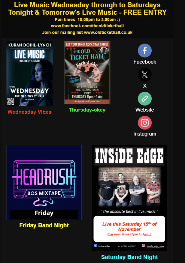 This weeks Live Music Line up🙌🙌 - mailchi.mp/24342d82d68d/t…