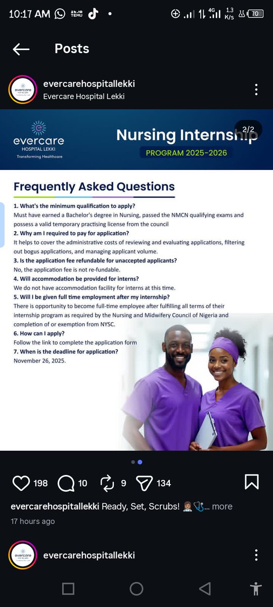 Please ... This is for Nurses looking for internship...