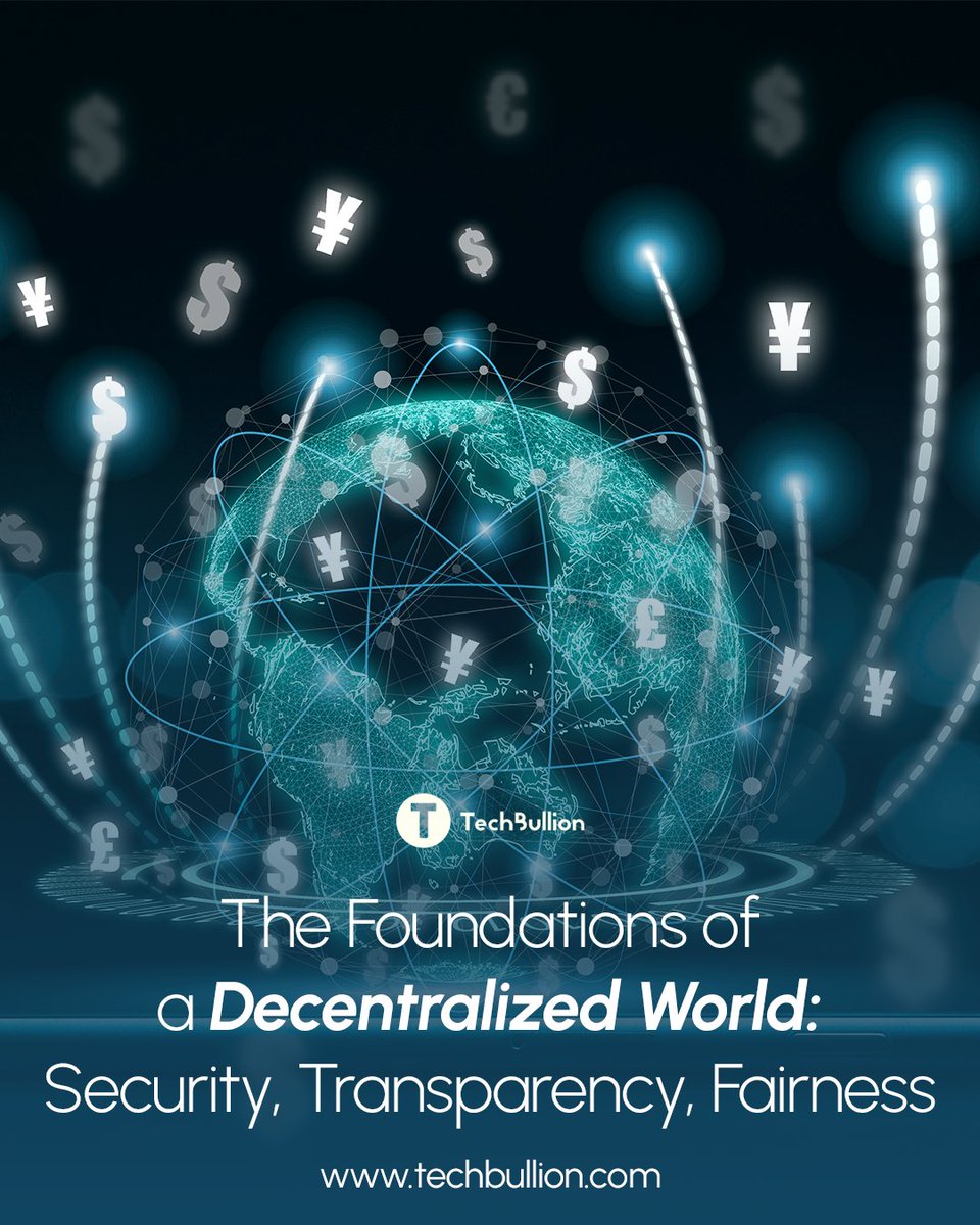 TechBullion's tweet image. When we discuss the potential of blockchain and Web3, we are fundamentally talking about restoring trust and distributing power. 
 This effort is anchored by three non-negotiable principles: uncompromising security, universal transparency, and systemic fairness.  
These are the…