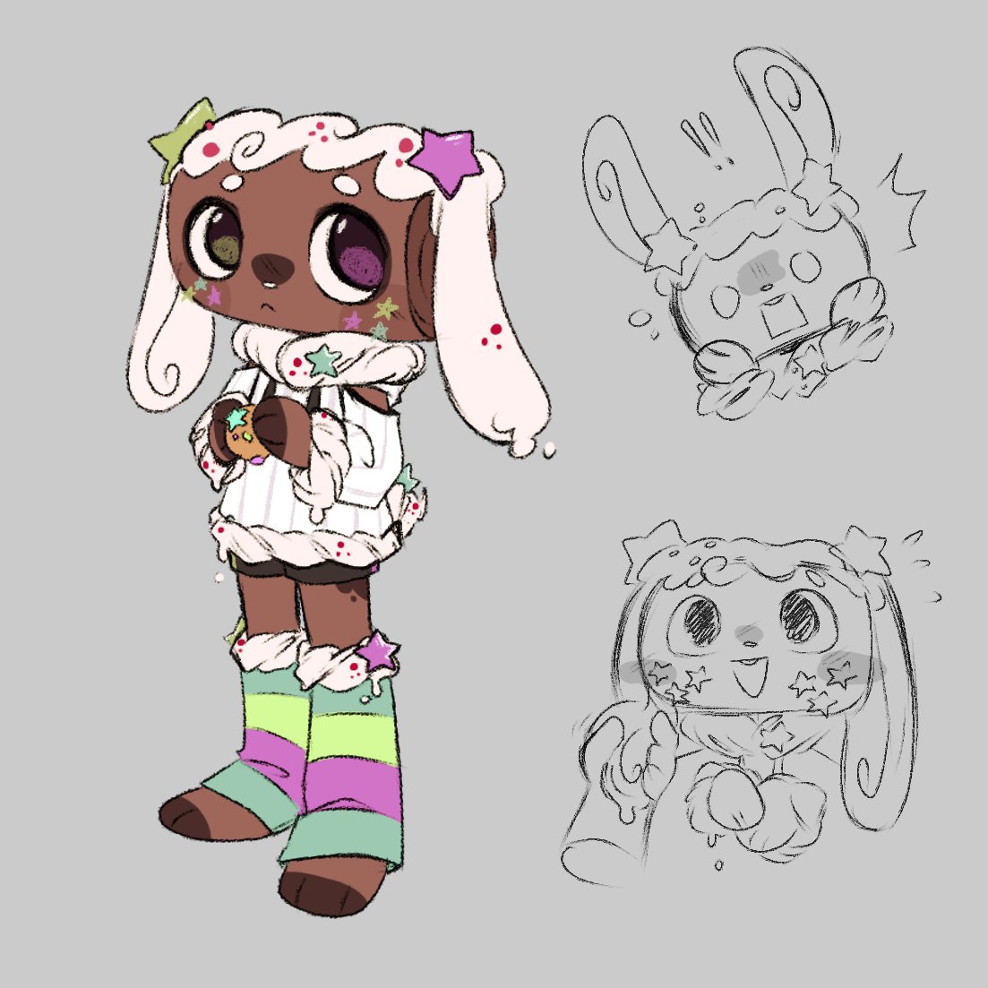 I see a lot of bnuy cosmo on my timeline so...try i make one <:
#dandysworldcosmo