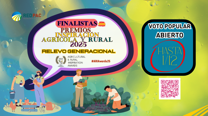 🏵️ ¡Tu voto aúpa al rural español!
🏆Premios ARIA 2025: 
✴️Poultree
✴️Mutur Beltz 
✴️Ordeñando el futuro 
Los 3 compiten por el reconocimiento en Europa
📲 Vota hasta 1/12:  bit.ly/FinalistasEspa…