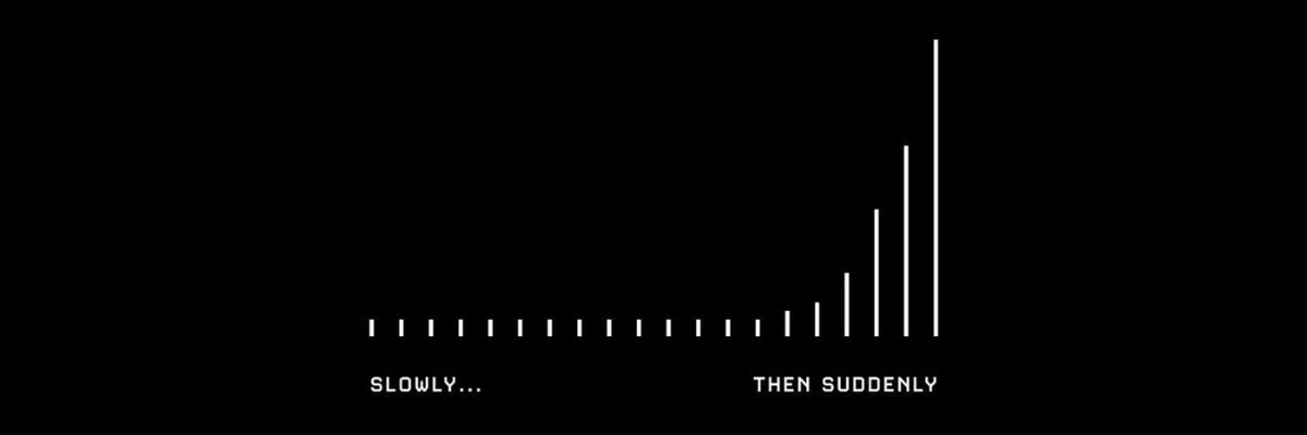 kieran__duff's tweet photo. There’s a reason this is my cover photo.

I’ve never seen an image capture the essence of trading; or frankly, growth in any pursuit quite like it does.

You spend years working. Progress feels slow & invisible. You have wins along the way of course, but the bigger picture often looks like a flat line: a stretch of effort that seems to lead nowhere.

Then, almost without warning, the curve bends & momentum builds.

That’s been me over the past year.

I’ve had moments of success before, and plenty of setbacks too, but the acceleration I’ve seen in the last 6-12 months has been something else entirely, and yes, it comes with a healthy dose of imposter syndrome.

But that’s the paradox of growth: the more you evolve, the more aware you become of how far there is still to go.