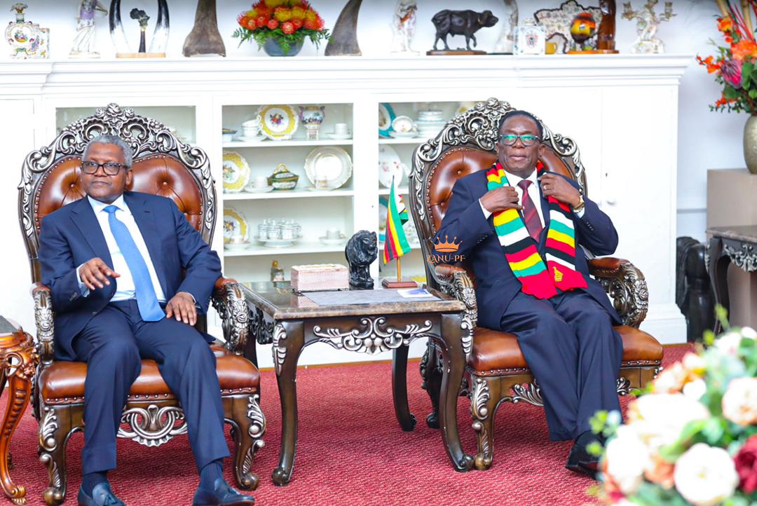 Zimbabwe is open for business.

Today President ED Mnangagwa met with Mr Dangote to discuss investment opportunities in Zimbabwe