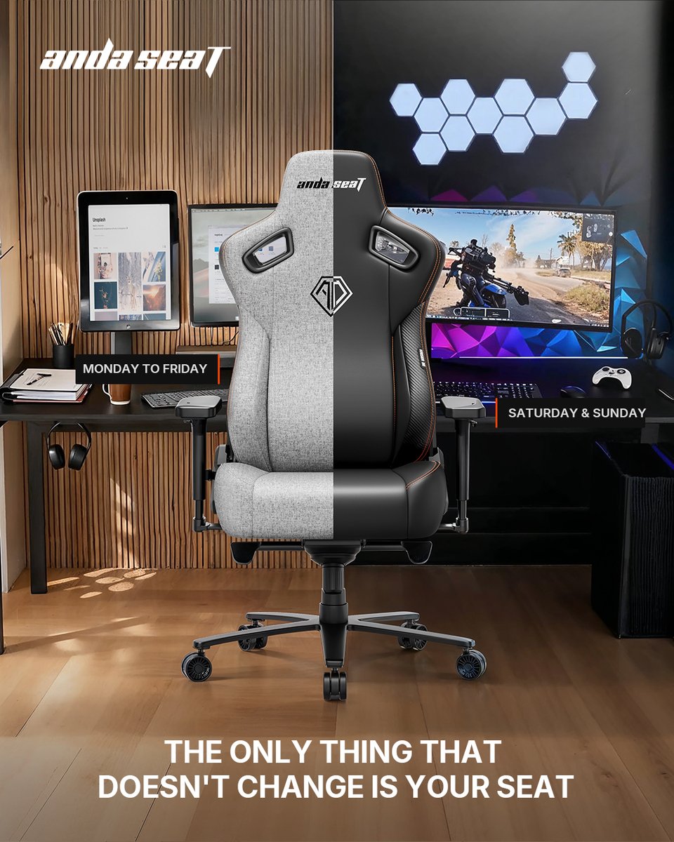 ✅🎮 Swipe between your professional and player mode without missing a beat. Because the best chair is the one that fits every part of your life.

andaseat.com/products/andas…

#andaseat #gamer #gamingchair #kaiser3e #blackfriday #ergonomic #gamingsetup #officechair #worksetup