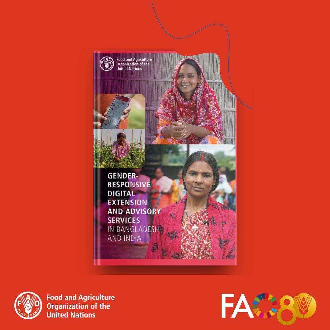 FAOeagriculture's tweet image. 📢 New @FAO publication out now!

#DigitalTools can boost agriculture, but #GenderGaps limit women’s access. The report &quot;Gender-responsive digital extension and advisory services in Bangladesh and India&quot; shows how to make services more #Inclusive.

📕:openknowledge.fao.org/handle/20.500.…