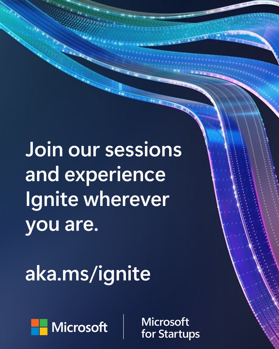 msft4startups's tweet image. AI is rewriting the startup playbook 🚀

Join @CyrilBelikoff and @RobFergusonIII at #MicrosoftIgnite to discover how to build smarter, scale faster, and stay ahead in the AI era →msft.it/6010t3lKK

#MicrosoftForStartups #AI #Growth